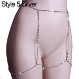 Fashion Shiny Rhinestone Bra Chest Body Chain Harness Necklace Jewelry Charm