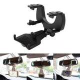 Car Rearview Mirror Smartphone GPS Clamp Bracket Mount Holder Stand Cradle