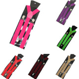 Unisex Elastic Y-Shape Braces Men's Women's Adjustable Clip-on Suspenders - ENSEIGNE DENIS