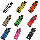 Unisex Elastic Y-Shape Braces Men's Women's Adjustable Clip-on Suspenders - ENSEIGNE DENIS
