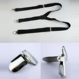 Unisex Elastic Y-Shape Braces Men's Women's Adjustable Clip-on Suspenders - ENSEIGNE DENIS