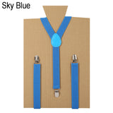 Unisex Elastic Y-Shape Braces Men's Women's Adjustable Clip-on Suspenders - ENSEIGNE DENIS