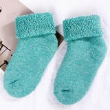Winter Toddler Baby Boy Girl Solid Color Thicken Warm Stretchy Thermal Socks