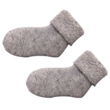 Winter Toddler Baby Boy Girl Solid Color Thicken Warm Stretchy Thermal Socks