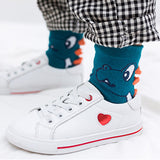 5 Pairs Cartoon Stripe Autumn Winter Baby Children Soft Breathable Cotton Socks