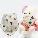 Infant Baby Letter Heart Tree Bib Feeding Saliva Towel Cotton Triangle Bandana