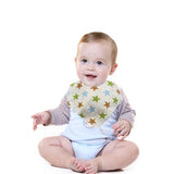 Infant Baby Letter Heart Tree Bib Feeding Saliva Towel Cotton Triangle Bandana