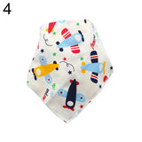 Infant Baby Letter Heart Tree Bib Feeding Saliva Towel Cotton Triangle Bandana