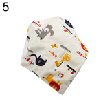 Infant Baby Letter Heart Tree Bib Feeding Saliva Towel Cotton Triangle Bandana