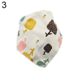 Infant Baby Letter Heart Tree Bib Feeding Saliva Towel Cotton Triangle Bandana