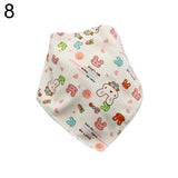 Infant Baby Letter Heart Tree Bib Feeding Saliva Towel Cotton Triangle Bandana