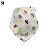 Infant Baby Letter Heart Tree Bib Feeding Saliva Towel Cotton Triangle Bandana