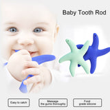 Cartoon Starfish Silicone Infant Soothing Teether Baby Tooth Chew Teething Toy