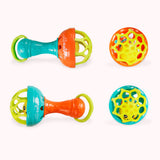 Rattle Toy Baby Intelligence Grasping Gums Hand Bell Sound Funny Birthday Gift