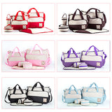 5Pcs Large Capacity Maternity Mummy Handbag Baby Stroller Nappy Diaper Bag Set