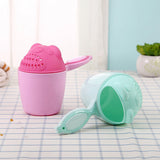 Bathroom Children Baby Shower Shampoo Rinse Cup Cartoon Bear Hair Washing Spoon