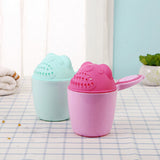 Bathroom Children Baby Shower Shampoo Rinse Cup Cartoon Bear Hair Washing Spoon