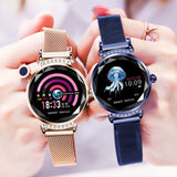Smart Watch Fashion Women 3D Diamond Glass Heart Rate Blood Pressure Sleep Monitor Smartwatch Best Gift - ENSEIGNE DENIS