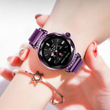 Smart Watch Fashion Women 3D Diamond Glass Heart Rate Blood Pressure Sleep Monitor Smartwatch Best Gift - ENSEIGNE DENIS