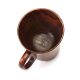 300-400ml Wooden Beer Tea Coffee Milk Water Cup Kitchen Bar Teaware Handle Mug