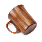 300-400ml Wooden Beer Tea Coffee Milk Water Cup Kitchen Bar Teaware Handle Mug
