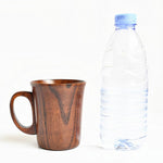 300-400ml Wooden Beer Tea Coffee Milk Water Cup Kitchen Bar Teaware Handle Mug