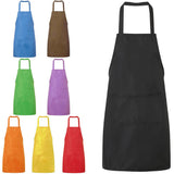 Solid Color Oil-resistant Restaurant Home Kitchen Cooking Protective Apron