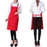 Solid Color Oil-resistant Restaurant Home Kitchen Cooking Protective Apron