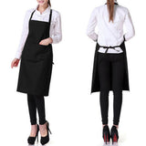 Solid Color Oil-resistant Restaurant Home Kitchen Cooking Protective Apron