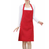 Solid Color Oil-resistant Restaurant Home Kitchen Cooking Protective Apron