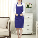 Solid Color Oil-resistant Restaurant Home Kitchen Cooking Protective Apron