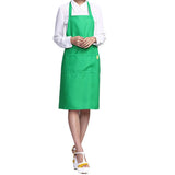 Solid Color Oil-resistant Restaurant Home Kitchen Cooking Protective Apron