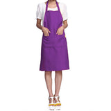 Solid Color Oil-resistant Restaurant Home Kitchen Cooking Protective Apron
