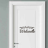 Welcome Wall Decal Home Door DIY Removable PVC Sticker Art Entryway Mural Decor
