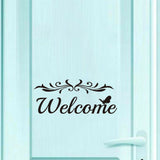 Welcome Wall Decal Home Door DIY Removable PVC Sticker Art Entryway Mural Decor