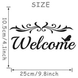 Welcome Wall Decal Home Door DIY Removable PVC Sticker Art Entryway Mural Decor