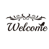 Welcome Wall Decal Home Door DIY Removable PVC Sticker Art Entryway Mural Decor