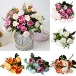 1Pc Artificial Flower Rose Home Garden Party Wedding DIY Photography Props Decor