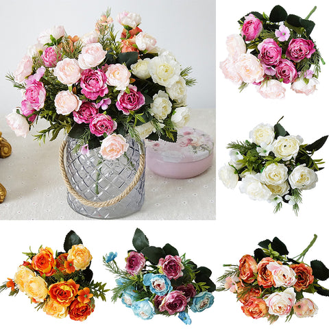 1Pc Artificial Flower Rose Home Garden Party Wedding DIY Photography Props Decor