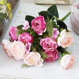 1Pc Artificial Flower Rose Home Garden Party Wedding DIY Photography Props Decor