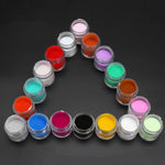 18 Pcs Nail Art DIY Glitter UV Powder Nail Polish Dust Set Kit Decor Manicure