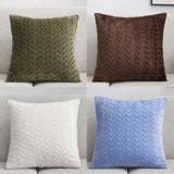 Plush Case Throw Pillow Cushion Cover Sofa Bed Car Cafe Office Room Decoration