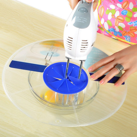 Anti Splash Egg Whisk Mixer Basin Bowl Round Cover Splash-Proof Lid Kitchen Tool