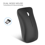 Portable 2.4G Dual Mode Rechargeable Wireless Bluetooth Computer Notebook Mouse