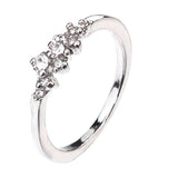 Luxury Wedding Engagement Women Jewelry Sparkly Rhinestone Inlaid Finger Ring