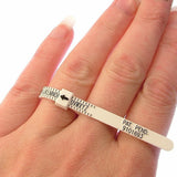 Plastic Ring Size Ruler Gauge Jewelry Finger Circle Surrounding Measuring Tool