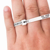 Plastic Ring Size Ruler Gauge Jewelry Finger Circle Surrounding Measuring Tool