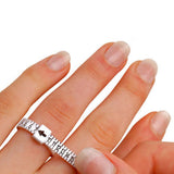 Plastic Ring Size Ruler Gauge Jewelry Finger Circle Surrounding Measuring Tool