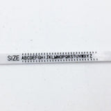 Plastic Ring Size Ruler Gauge Jewelry Finger Circle Surrounding Measuring Tool