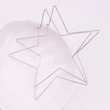 Fashion Women Big Hollow Star Heart Charm Statement Huggie Hoop Earrings Jewelry